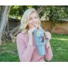 imageSilver Buffalo Star Wars Featuring Chewbacca Yoda R2D2 C3PO Princess Leia Han Solo and Luke Skywalker Stainless Steel Tumbler with Handle and Straw Fits in Standard Cup Holder 40 OuncesNightmare Before Christmas Jack and Sally