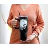 imageSilver Buffalo Star Wars Featuring Chewbacca Yoda R2D2 C3PO Princess Leia Han Solo and Luke Skywalker Stainless Steel Tumbler with Handle and Straw Fits in Standard Cup Holder 40 OuncesNightmare Before Christmas Hill and Moon Drawing