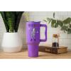 imageSilver Buffalo Star Wars Featuring Chewbacca Yoda R2D2 C3PO Princess Leia Han Solo and Luke Skywalker Stainless Steel Tumbler with Handle and Straw Fits in Standard Cup Holder 40 OuncesBeetlejuice