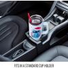 imageSilver Buffalo Star Wars Featuring Chewbacca Yoda R2D2 C3PO Princess Leia Han Solo and Luke Skywalker Stainless Steel Tumbler with Handle and Straw Fits in Standard Cup Holder 40 OuncesStitch Wearing Santa Hat