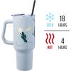 imageSilver Buffalo Star Wars Featuring Chewbacca Yoda R2D2 C3PO Princess Leia Han Solo and Luke Skywalker Stainless Steel Tumbler with Handle and Straw Fits in Standard Cup Holder 40 OuncesInto the SpiderVerse