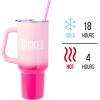 imageSilver Buffalo Star Wars Featuring Chewbacca Yoda R2D2 C3PO Princess Leia Han Solo and Luke Skywalker Stainless Steel Tumbler with Handle and Straw Fits in Standard Cup Holder 40 OuncesWicked Glinda Pink Perfection