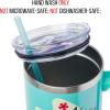 imageSilver Buffalo Star Wars Featuring Chewbacca Yoda R2D2 C3PO Princess Leia Han Solo and Luke Skywalker Stainless Steel Tumbler with Handle and Straw Fits in Standard Cup Holder 40 OuncesDisney Lilo and Stitch Chillin