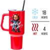 imageSilver Buffalo Star Wars Featuring Chewbacca Yoda R2D2 C3PO Princess Leia Han Solo and Luke Skywalker Stainless Steel Tumbler with Handle and Straw Fits in Standard Cup Holder 40 OuncesChucky Wanna Play
