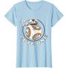imageStar Wars BB8 The Cute One Graphic TShirt Z1 TShirtBaby Blue