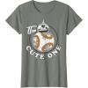imageStar Wars BB8 The Cute One Graphic TShirt Z1 TShirtOlive Heather