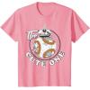 imageStar Wars BB8 The Cute One Graphic TShirt Z1 TShirtPink