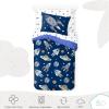 imageStar Wars Dark Side Darth Vader Tech Queen Bed Set  7 Piece 100 Organic Cotton Bedding with Duvet Cover and Sheets  GOTS ampamp OekoTEX CertifiedBlue  Outer Space
