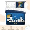 imageStar Wars Dark Side Darth Vader Tech Queen Bed Set  7 Piece 100 Organic Cotton Bedding with Duvet Cover and Sheets  GOTS ampamp OekoTEX CertifiedBlue  Harry Potter