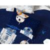imageStar Wars Dark Side Darth Vader Tech Queen Bed Set  7 Piece 100 Organic Cotton Bedding with Duvet Cover and Sheets  GOTS ampamp OekoTEX CertifiedBlue  Star Wars