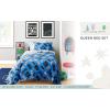 imageStar Wars Dark Side Darth Vader Tech Queen Bed Set  7 Piece 100 Organic Cotton Bedding with Duvet Cover and Sheets  GOTS ampamp OekoTEX CertifiedBlue  Gamer
