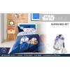 imageStar Wars Dark Side Darth Vader Tech Queen Bed Set  7 Piece 100 Organic Cotton Bedding with Duvet Cover and Sheets  GOTS ampamp OekoTEX CertifiedBlue  Star Wars