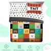 imageStar Wars Dark Side Darth Vader Tech Queen Bed Set  7 Piece 100 Organic Cotton Bedding with Duvet Cover and Sheets  GOTS ampamp OekoTEX CertifiedMulti  Minecraft