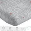 imageStar Wars Dark Side Darth Vader Tech Twin Sheet Set  3 Piece 100 Organic Cotton Sheets with Pillow Cover  GOTS ampamp OekoTEX CertifiedGrey  Star Wars