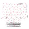 imageStar Wars Dark Side Darth Vader Tech Twin Sheet Set  3 Piece 100 Organic Cotton Sheets with Pillow Cover  GOTS ampamp OekoTEX CertifiedPink  Floral