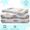 imageStar Wars Dark Side Darth Vader Tech Twin Sheet Set  3 Piece 100 Organic Cotton Sheets with Pillow Cover  GOTS ampamp OekoTEX CertifiedWhite  Bluey