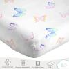 imageStar Wars Dark Side Darth Vader Tech Twin Sheet Set  3 Piece 100 Organic Cotton Sheets with Pillow Cover  GOTS ampamp OekoTEX CertifiedWhite  Ombre Butterflies