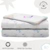 imageStar Wars Dark Side Darth Vader Tech Twin Sheet Set  3 Piece 100 Organic Cotton Sheets with Pillow Cover  GOTS ampamp OekoTEX CertifiedWhite  Ombre Butterflies