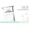 imageStar Wars Dark Side Darth Vader Tech Twin Sheet Set  3 Piece 100 Organic Cotton Sheets with Pillow Cover  GOTS ampamp OekoTEX CertifiedWhite  Ombre Butterflies