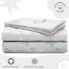 imageStar Wars Dark Side Darth Vader Tech Twin Sheet Set  3 Piece 100 Organic Cotton Sheets with Pillow Cover  GOTS ampamp OekoTEX CertifiedWhite  Ombre Butterflies