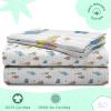 imageStar Wars Dark Side Darth Vader Tech Twin Sheet Set  3 Piece 100 Organic Cotton Sheets with Pillow Cover  GOTS ampamp OekoTEX CertifiedWhite  Sesame Street