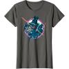 imageStar Wars Dark Side Darth Vader Villains of the Galaxy Vivid TShirtAsphalt Grey