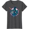 imageStar Wars Dark Side Darth Vader Villains of the Galaxy Vivid TShirtDark Heather Grey