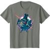 imageStar Wars Dark Side Darth Vader Villains of the Galaxy Vivid TShirtOlive Heather