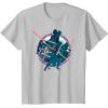 imageStar Wars Dark Side Darth Vader Villains of the Galaxy Vivid TShirtSilver Grey