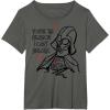 imageStar Wars Darth Vader Broken Hearts AntiValentines Day TShirtAsphalt Grey