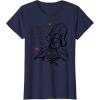 imageStar Wars Darth Vader Broken Hearts AntiValentines Day TShirtNavy Blue