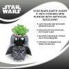 imageStar Wars Darth Vader Helmet 3Inch Ceramic Mini Planter with Artificial Succulent  Small Flower Pot Faux Indoor Plants For Desk Shelf Home Decor Trinket Tray  Movie Gifts and Collectibles