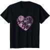imageStar Wars Galaxy of Love Pink Heart Valentines Day TShirtBlack