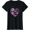 imageStar Wars Galaxy of Love Pink Heart Valentines Day TShirtBlack