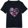 imageStar Wars Galaxy of Love Pink Heart Valentines Day TShirtBlack