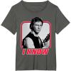 imageStar Wars Han Solo I Know Valentines Day TShirtAsphalt Grey