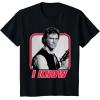 imageStar Wars Han Solo I Know Valentines Day TShirtBlack