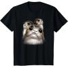imageStar Wars Last Jedi Porgs Big Eyes Cute Graphic TShirt TShirtBlack