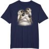 imageStar Wars Last Jedi Porgs Big Eyes Cute Graphic TShirt TShirtNavy Blue