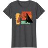 imageStar Wars ObiWan Kenobi Darth Vader Duel Cartoon TShirtDark Heather Grey