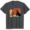 imageStar Wars ObiWan Kenobi Darth Vader Duel Cartoon TShirtDark Heather Grey