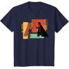 imageStar Wars ObiWan Kenobi Darth Vader Duel Cartoon TShirtNavy Blue