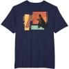 imageStar Wars ObiWan Kenobi Darth Vader Duel Cartoon TShirtNavy Blue