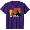imageStar Wars ObiWan Kenobi Darth Vader Duel Cartoon TShirtPurple