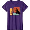 imageStar Wars ObiWan Kenobi Darth Vader Duel Cartoon TShirtPurple