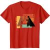 imageStar Wars ObiWan Kenobi Darth Vader Duel Cartoon TShirtRed