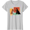 imageStar Wars ObiWan Kenobi Darth Vader Duel Cartoon TShirtSilver Grey