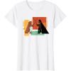 imageStar Wars ObiWan Kenobi Darth Vader Duel Cartoon TShirtWhite