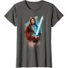 imageStar Wars ObiWan Kenobi Lightsaber TShirtAsphalt Grey