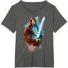 imageStar Wars ObiWan Kenobi Lightsaber TShirtAsphalt Grey